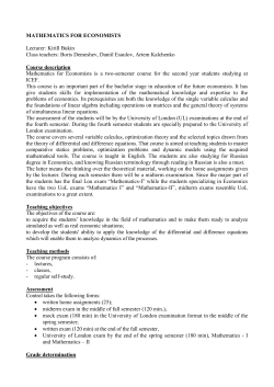 mathematics for economists