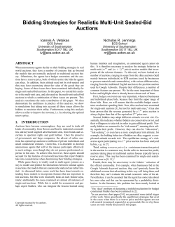 Bidding Strategies for Realistic Multi-Unit Sealed