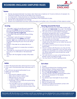 ROUNDERS ENGLAND SIMPLIFIED RULES