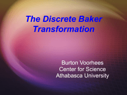 The Discrete Baker Transformation - AUSpace