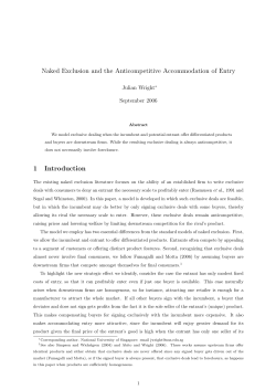 Naked Exclusion and the Anticompetitive Accommodation of