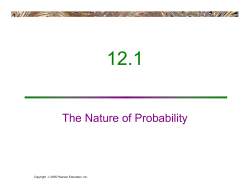 The Nature of Probability