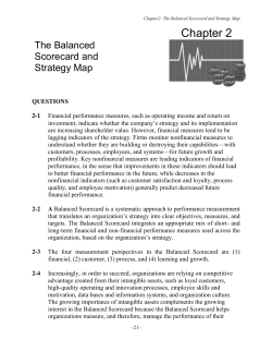 The Balanced Scorecard