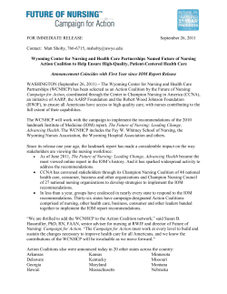 FOR IMMEDIATE RELEASE September 26, 2011 Contact: Matt