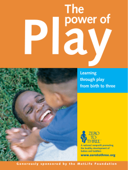 The Power of Play - First 5 California