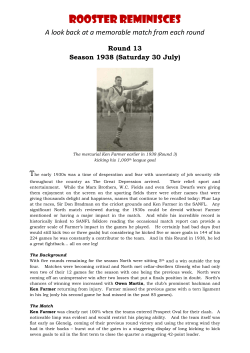 Rooster Reminisces - North Adelaide Football Club