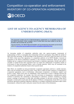 Competition co-operation and enforcement