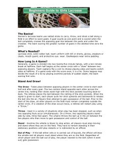 Beginners Guide to Girls Lacrosse