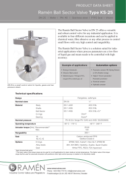 Ramén Ball Sector Valve Type KS-25