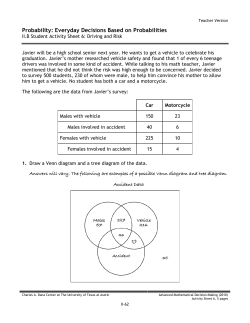 Probability: Everyday Decisions Based on Probabilities
