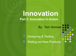 Innovation Part 1: Skills of Innovation