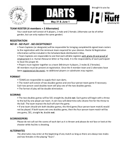 TEAM ROSTER - Corporate Challenge Edmonton