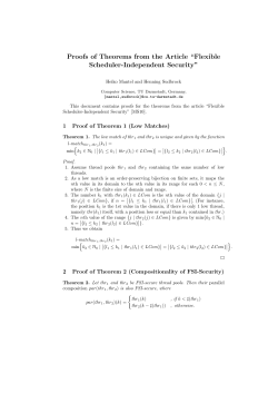 Proofs of Theorems from the Article &ldquo;Flexible - MAIS