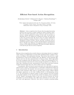 Efficient Pose-based Action Recognition