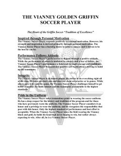 THE VIANNEY GOLDEN GRIFFIN SOCCER PLAYER