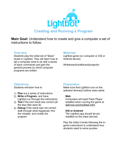 LessonPlan : Lightbot Basics