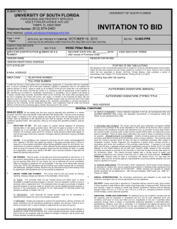submit bid to - University of South Florida