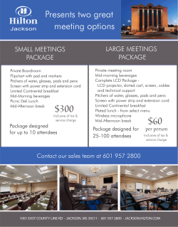 $300 $60 - Hilton Jackson