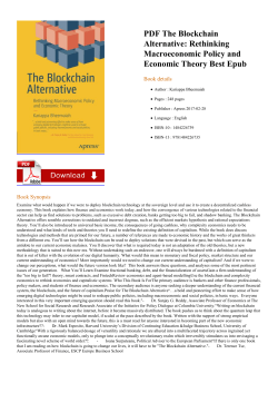 PDF The Blockchain Alternative: Rethinking