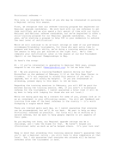 Provisional referees