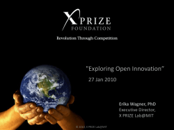 The X PRIZE Foundation - COLAB - collaborative work environment