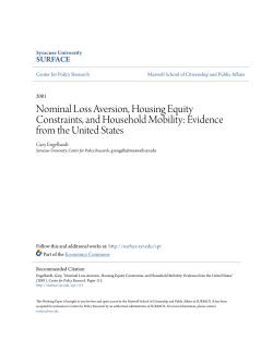 Nominal Loss Aversion, Housing Equity Constraints, and