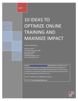 10 Ideas To Optimize Online Training And Maximize Impact