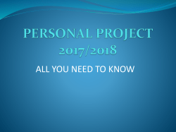 personal project