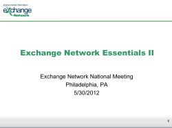 Network Terminology - The Exchange Network