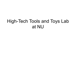 High-Tech Tools and Toys Lab at NU