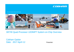 GR740 Quad-Processor LEON4FT System-on-Chip