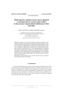 Multi-objective optimal reactive power dispatch to maximize power