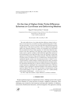 On the Use of Higher-Order Finite-Difference