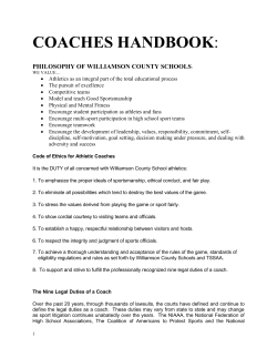 coaches handbook - Williamson County Schools