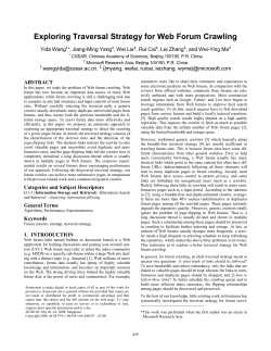 Exploring Traversal Strategy for Web Forum Crawling