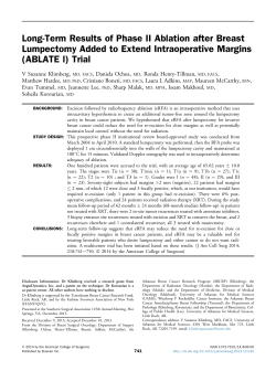 Long-Term Results of Phase II Ablation after Breast Lumpectomy