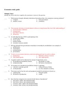 Economics study guide