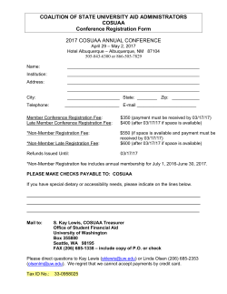 COALITION OF STATE UNIVERSITY AID