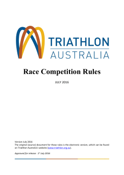 Race Competition Rules