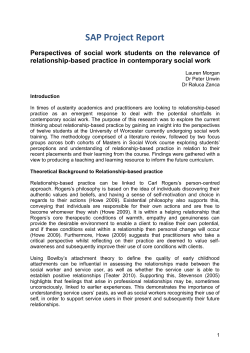 Perspectives of Social Work Practitioners and Students on