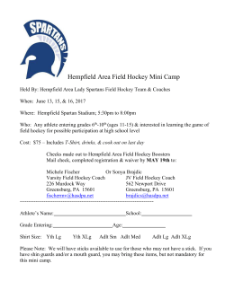 Field Hockey Mini Camp - Hempfield Area School District