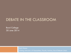 debate in the classroom