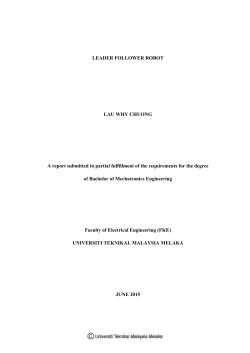 LEADER FOLLOWER ROBOT LAU WHY CHUONG A report