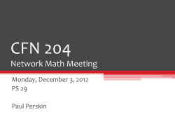 PowerPoint - December Math Meeting