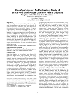 Flashlight Jigsaw: An Exploratory Study of an Ad-Hoc Multi
