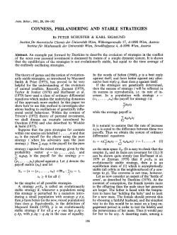 Coyness, Philandering and Stable Strategies