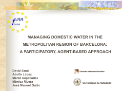 Managing Domestic Water in the Metropolitan Region of Barcelona