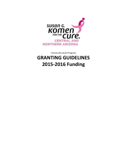 Announcement of Grant Awards