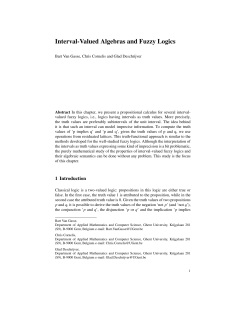 Interval-Valued Algebras and Fuzzy Logics