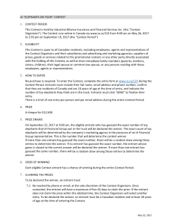 iA &ldquo;ELEPHANTS ON TOUR&rdquo; CONTEST 1